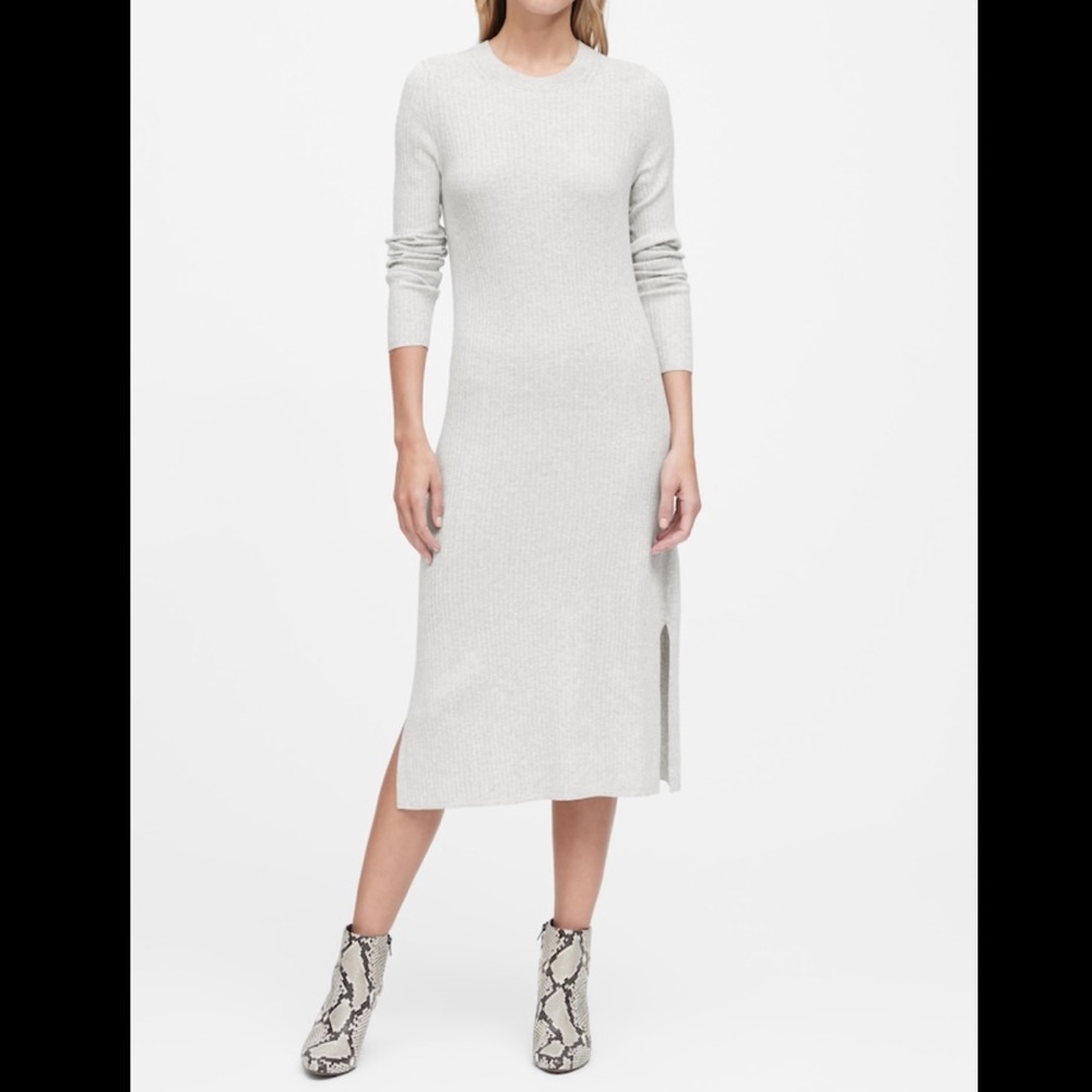 Banana Republic Ribbed Knit Dress size medium TALL